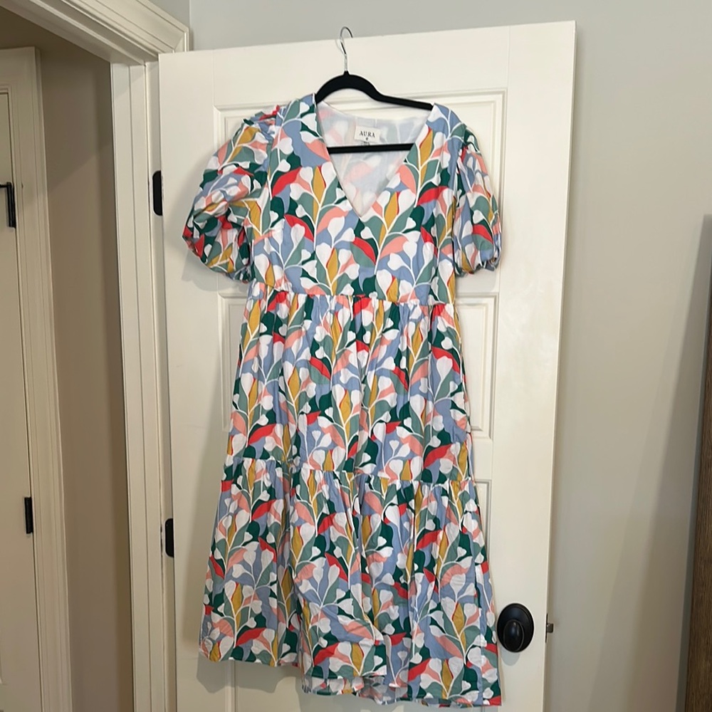 Aura Colorful Midi Dress (Brand New without tags)